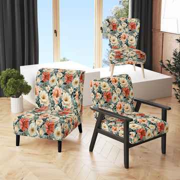Boho Pastel Blooms Boho Pattern - Cottage Arm Chair